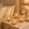 CentraLit Gold Lotus Crystal Decorative Items for Home Decor Living Room