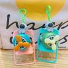 Exquisite Dinosaur Toy Keychain Pulling Rope Rotating Helicopter Pendant Astronaut Key Ring  Girl