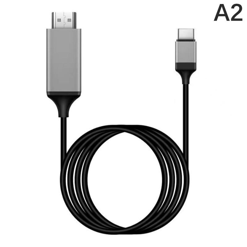 

Кабель-адаптер USB 3.1 Type C на HDMI-совместимый 4K 1080P Кабель USB-C Кабель для Macbook Pro Chromebook Pixel чёрный