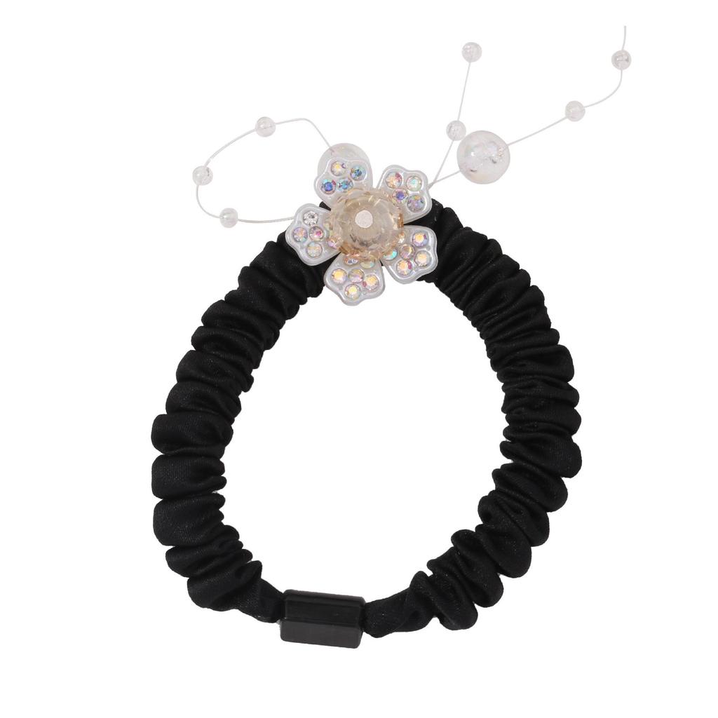 Elegantes Perlenblumen-Haargummi - Französisch & Koreanisch inspirierter Haarschmuck 2025