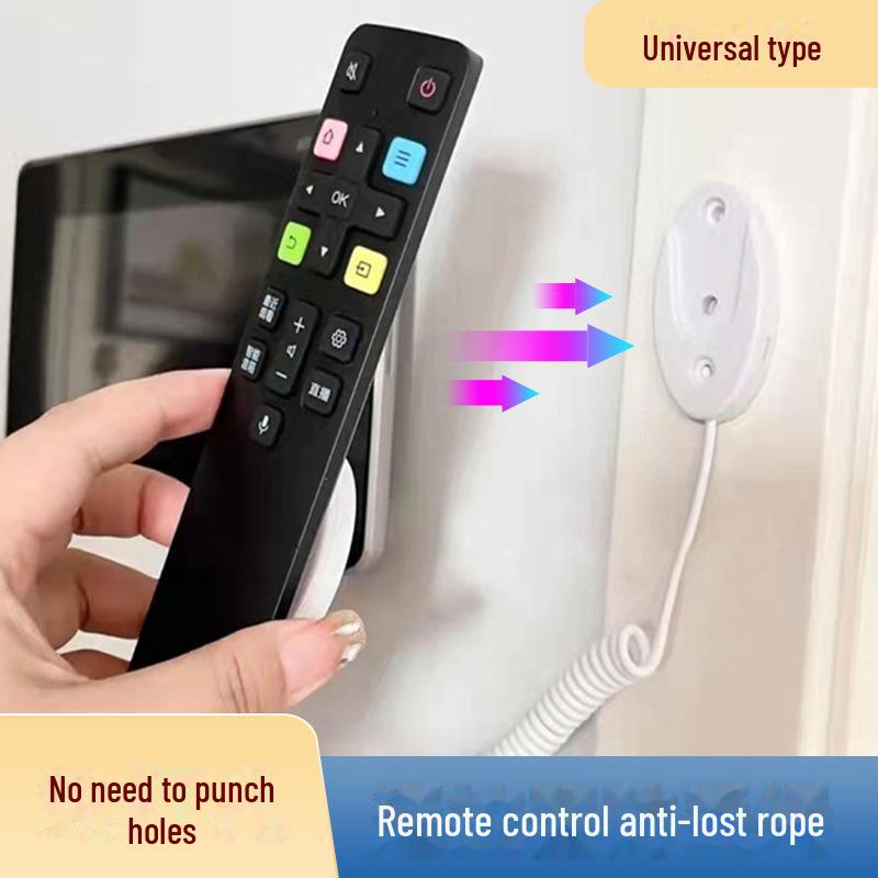 Nástěnný magnetický držák na dálkové ovládání proti krádeži s lankem proti ztrátě