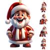 Santa Claus Ornaments 2D Cartoon Santa Claus Acrylic Pendant Xmas Tree Hanging Decoration for Holiday Tree Decor