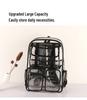 New Clear Double Shoulder Large Capacity Waterproof PVC Outdoor Backpack for Students