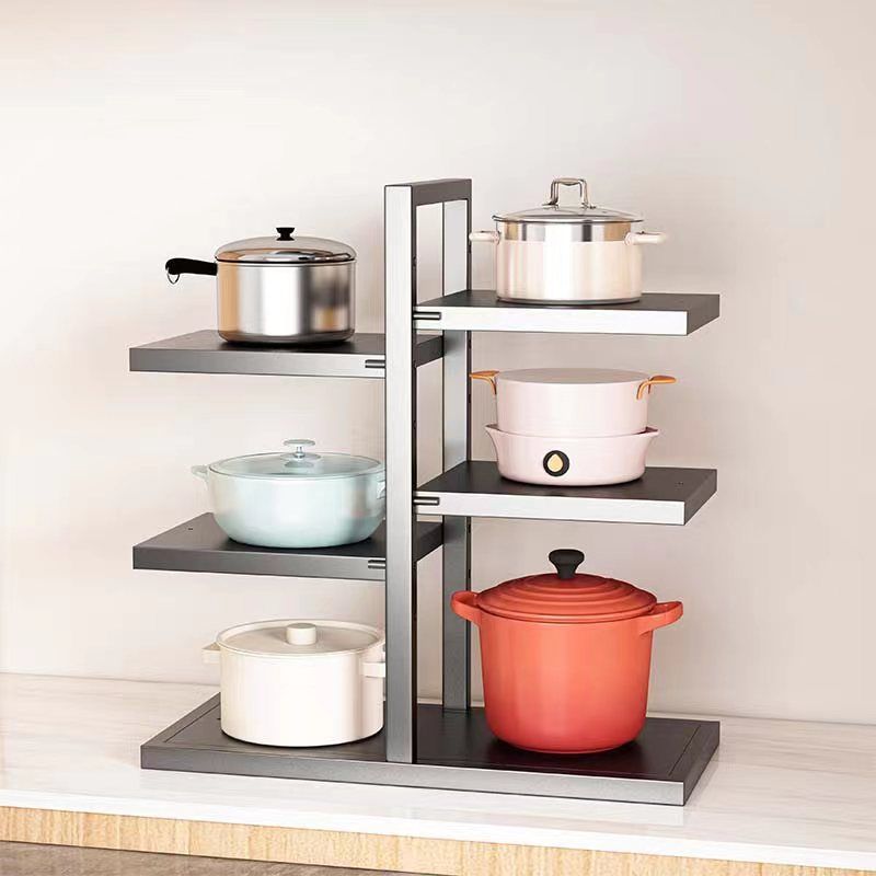 Kitchen stainless steel storage rack, sink, multi-layer household rack, kitchen supplies Pot rack is specially designed for storing pots and utensils