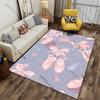Ballet Shoes with Floral Decorations Carpet Yoga Living Room Room Decor Children's Crawling Mat Doormat Area Rug