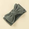 Doppellagiges großes Schleifen-Baby-Stirnband Neugeborene Baby-Mädchen Kinder Kopfschmuck Gestricktes Kinder-Haarband Turban Kopfbedeckung Haar-Accessoires