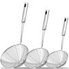 2/1PCS Stainless Steel Spider Web Shaped Filter Spoon, Pasta Filter Spoon, Long Handle - Fryer Filter - Used for Cooking and Frying