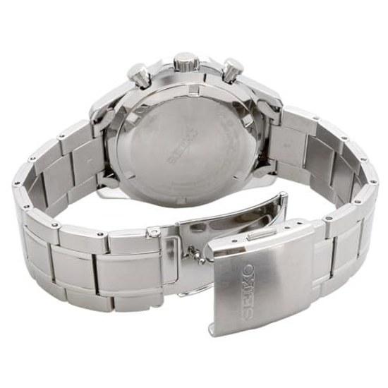 SEIKO 1 5 Second Chronograph Quartz Wristwatch Mens SBTR027 Blue Gray Metallic