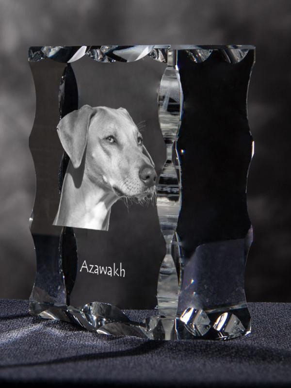 Azawakh, Tuareg Sloughi – Crystal with a picture of a dog, glass statuette with a picture | Art-Dog