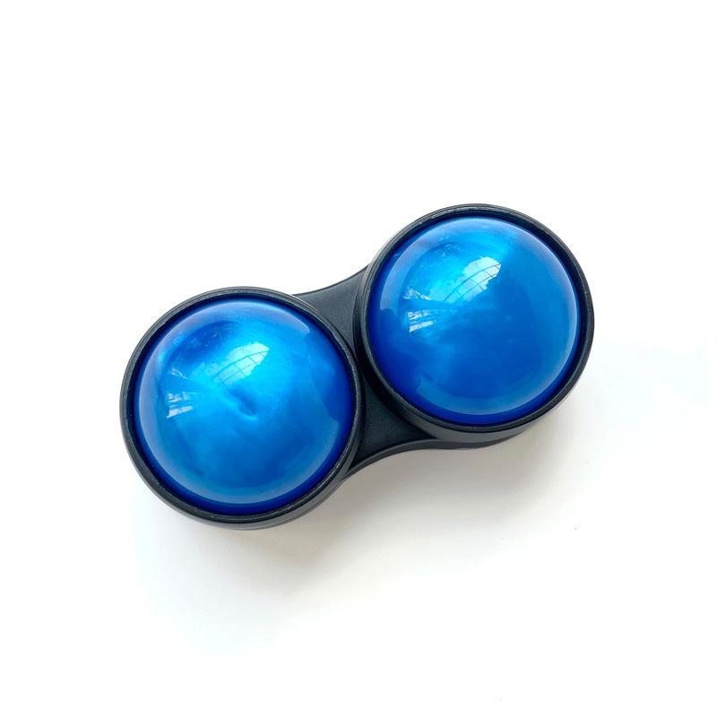 Dual Roller Resin Massage Ball for Muscle Relaxation and Fitness