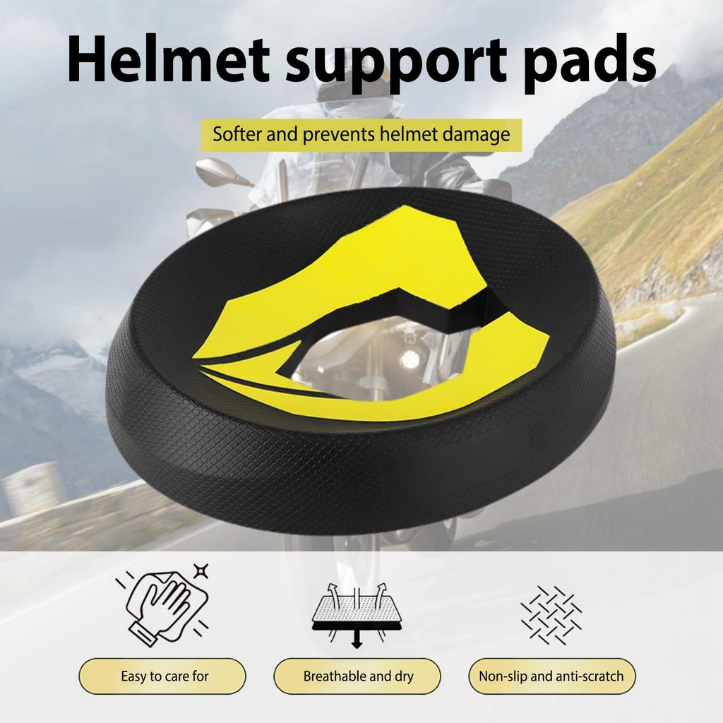 Portable Motorcycle Helmet Display Stand Holder Helmet Support Pads Donut Ring Motorbike Helmet Display Rack Accessories