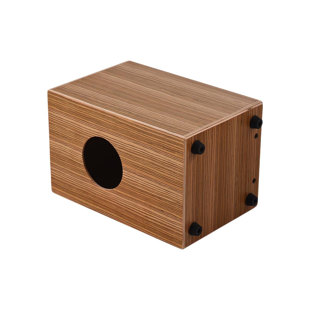 Cajon Drum Box Wooden Drum Hand Drum Smooth Glossy Surface Percussion Instrument Zebra Wood for