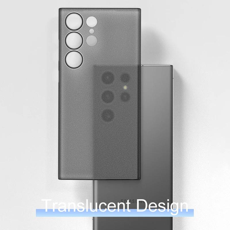 0,3 mm Ultra-dünne Mattes Hülle Für Samsung Galaxy S24 Plus Ultra Transparente PP Harte Rückseite Hülle Abdeckung Für Samsung S 24 S24+ PC
