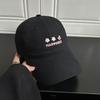 Cute Butterfly Embroidered Cotton Baseball Cap With Wide Brim For Sunblock And Daily Wear