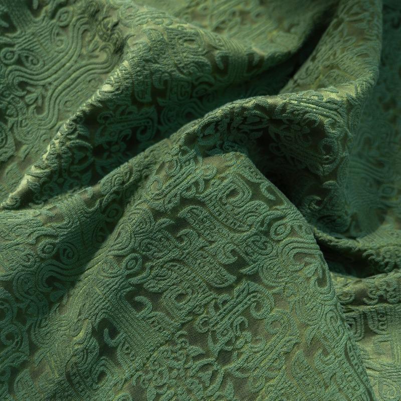 Spring Autumn Jacquard National Style Fabric, Jacquard Oil Silk New Chinese Style Top, Vest Wide Leg Pants Clothing Fabric