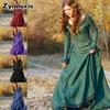 Medieval Retro Dress for Women Long Sleeve Performance Costume