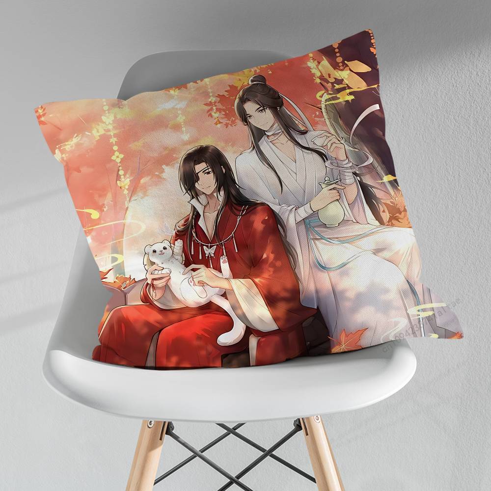 Heavens officials Blessing Pillow Case For 30x30cm45x45cm55x55cm For Home Bedroom Decoration And Protector