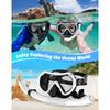 Hot Sale Professional Scuba Diving Mask Snorkel Set for Adults - Tempered Glass Panoramic View Anti-Fog Snorkeling Gear