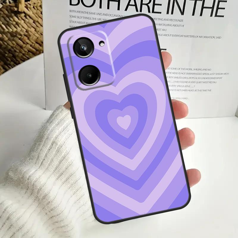 Colorful Heart Circle Love For Realme 15 10 11 12 13 14 Pro Plus C65 C67 C63 C61 C55 C51 C53 C35 C75 GT6 GT7 Pro Case