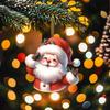 Santa Claus Acrylic Ornament: Festive Christmas & New Year Tree Decoration Keychain