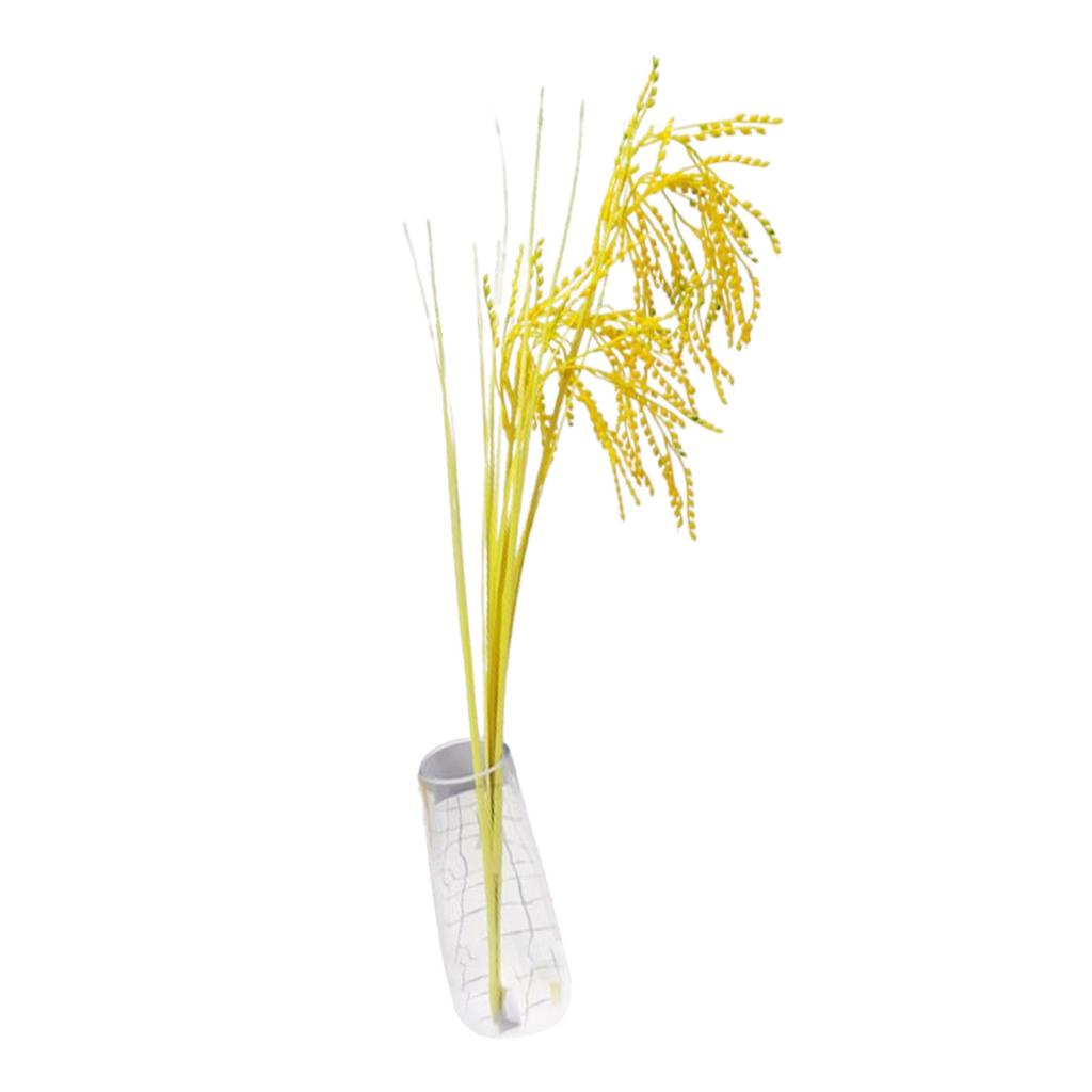Artificial Simulation Wheat Stalks Fake Flowers Golden Sunshine Color Home Decor Simulated Ear Of Wheat for Farmhouse