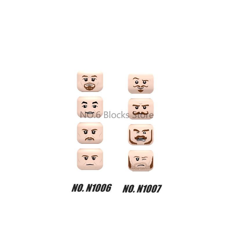 City Building Blocks Body Character Clothing Head Face DIY Parts Hair Expression Accessories Figure Headwear Helmet Bricks Toys