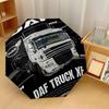 DAF Print 8?Ribs Automatic Umbrella Wind Resistant Lightweight Folding Umbrella For Outdoor Travel