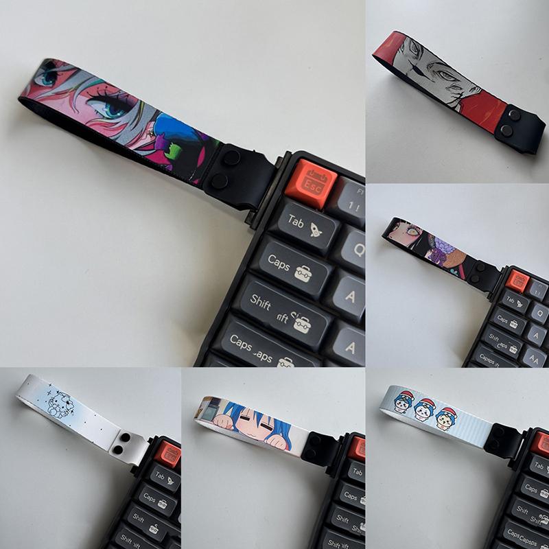 Cartoon Anime Keyboard Straps Keyboard Ribbon Customization Magnetic Axis Keyboard Strap Wooting Atk68 Drunkdeer Looting Decor