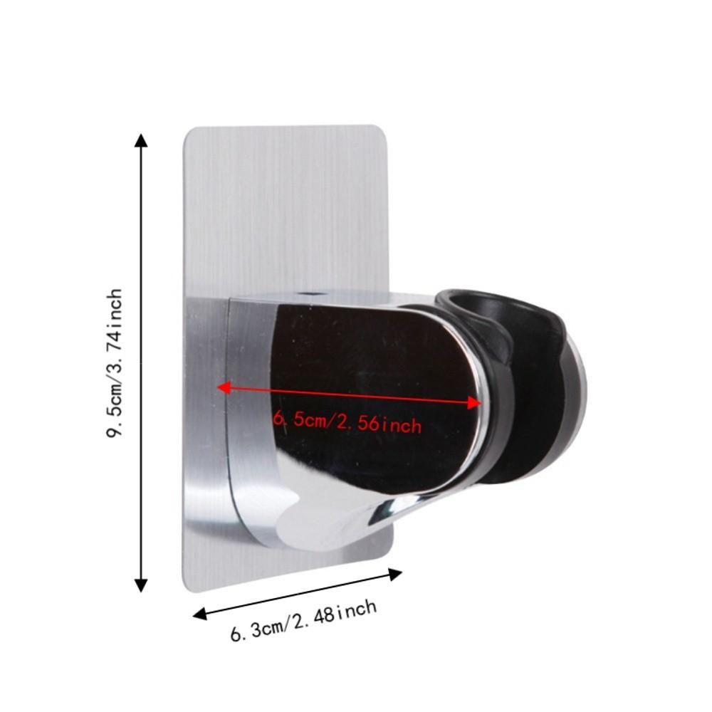 2 Pack Adjustable Showerhead Bracket Self-Adhesive Handheld Shower Holder Shower Head Holder Hotel
