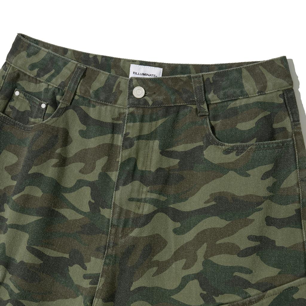 FILLUMINATE Military Cargo Shorts - Khaki