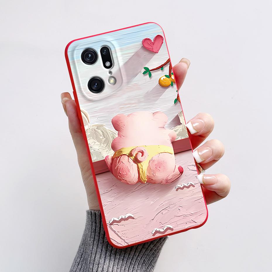 For Oppo Find X5 Pro Lite Phone Case Cute Astronaut Soft Slim TPU Silicone Back Cover For Oppo Find X 5 X5Pro X5Lite Bumper Capa