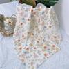 Baby Wrap Towel Cotton Cartoon Print Wrap Blanket Infant Blanket Bath Towel Crib Sheet Non-fluorescent Newborn Blanket
