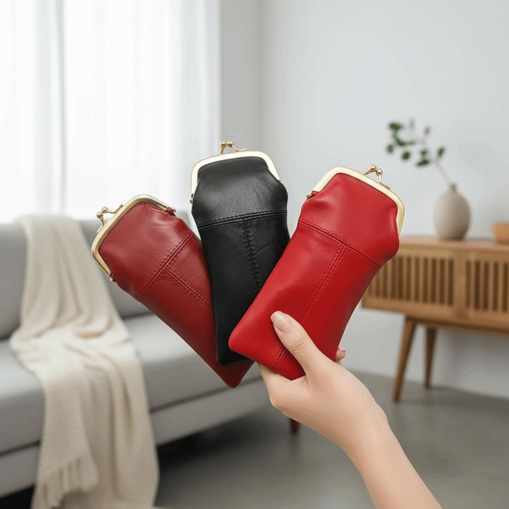 Metal Frame Retro Clasp Eyeglasses Bag Vintage Sunglasses Pouch  Lipstick Cosmetics Storage