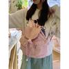Korean-style niche design pocket butt backpack, college-style versatile student schoolbag, casual travel nyl backpack