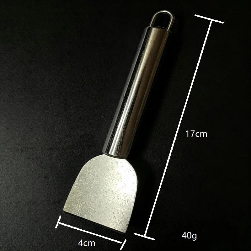Enhanced Stainless Steel Multi-Purpose Scraper for Kitchen, Refrigerator, Tile, and Floor Grout Removal; Adhesive and Glass Remover. 1 Stainless Steel Scraper
