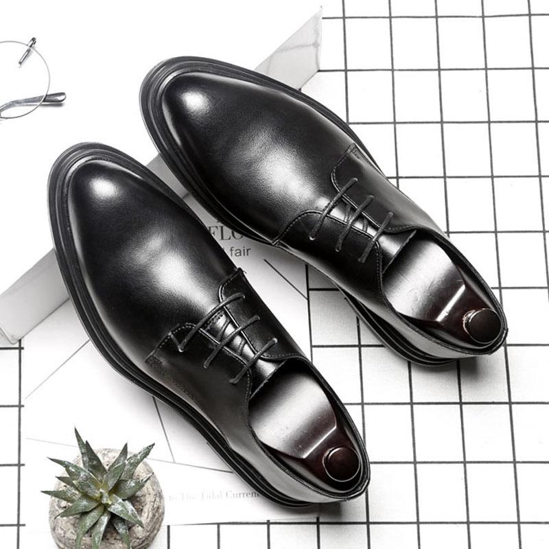 Pointed Toe Men Shoes Casual Black Business Formal Shoes Oxford Shoes Designer Men Driving Shoes Mens Moccasins