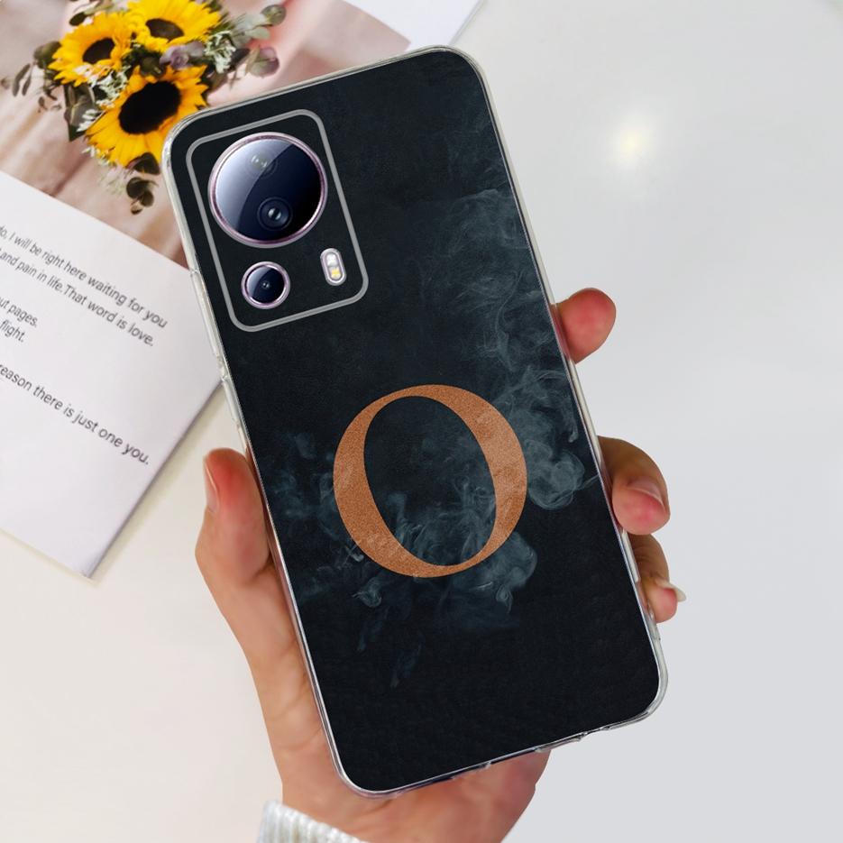 For Xiaomi 13 Lite Case Civi2 New Letters Cover Clear Silicone Phone Case For Xiaomi Civi 2 Mi 13 Lite Soft Fundas 6.55'' Bumper