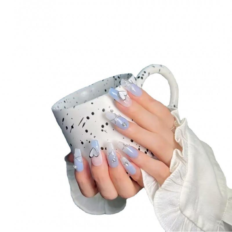 Unique Gel Nail Wraps Long-lasting And Fashionable Coconut Milk Jelly Design