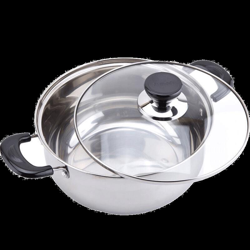 

Supor 304 Stainless Steel 24cm Multi-Cooker Pot with Glass Lid
