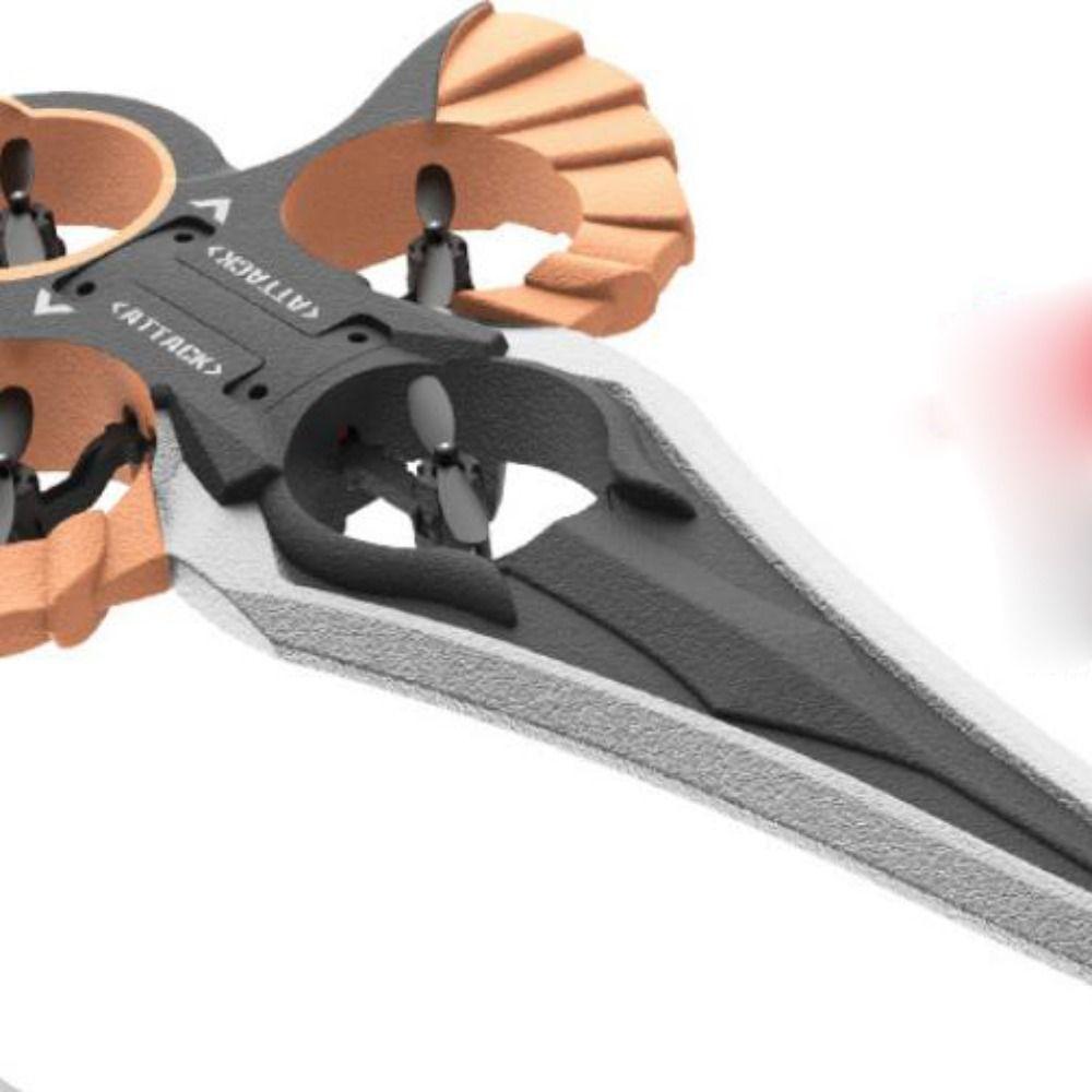 Rechargeable Four Motor Helicopter Toy Obstacle Avoidance Plane  Kids Toddlers Children