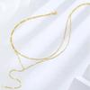 European And American Fashion Jewelry, Long Necklaces Layered Y-Shaped Necklaces, Fashionable And Simple Personalized Jewelry Party Accessories