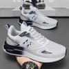 Mens Mesh Breathable Lacing Thick Sole Wearable Grip Clash Color Casual Shoes Daily Hundred Modeling Sneakers