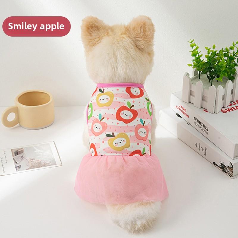 New Cat Dog Mesh Skirt Princess Dress Summer Ultra-thin Cool Cat Pet Clothes