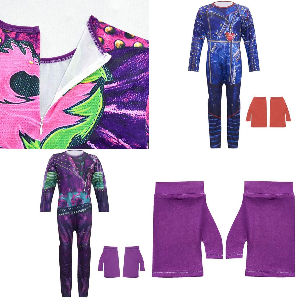 Stunning Descendants 3 Mal Audrey Cosplay Costume For Kids Perfect For Comic Con