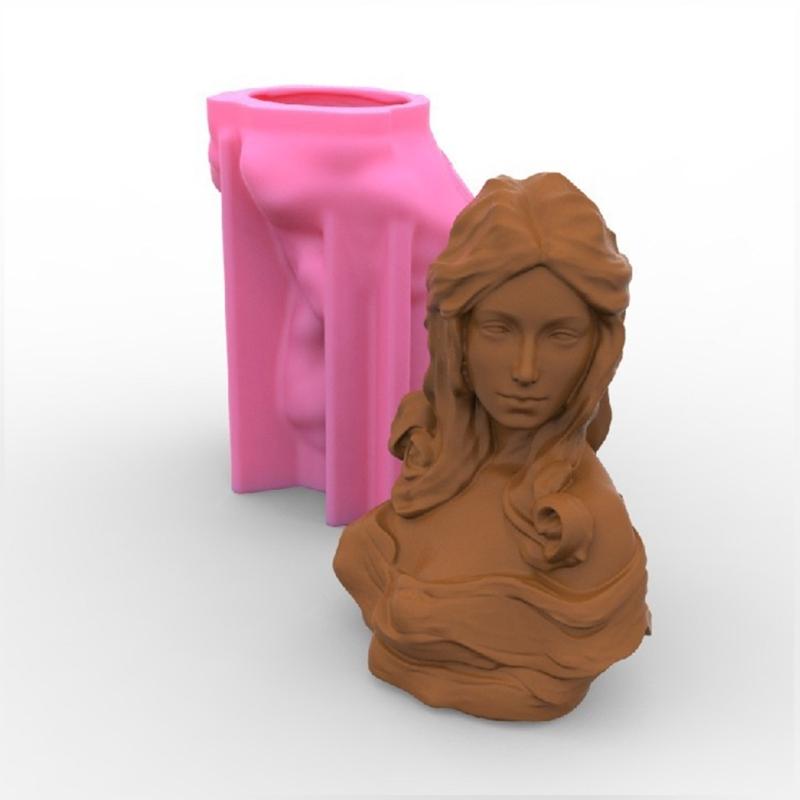 European Goddess Statue Decoration Candle Silicone Mold Resin Epoxy Clay Craft