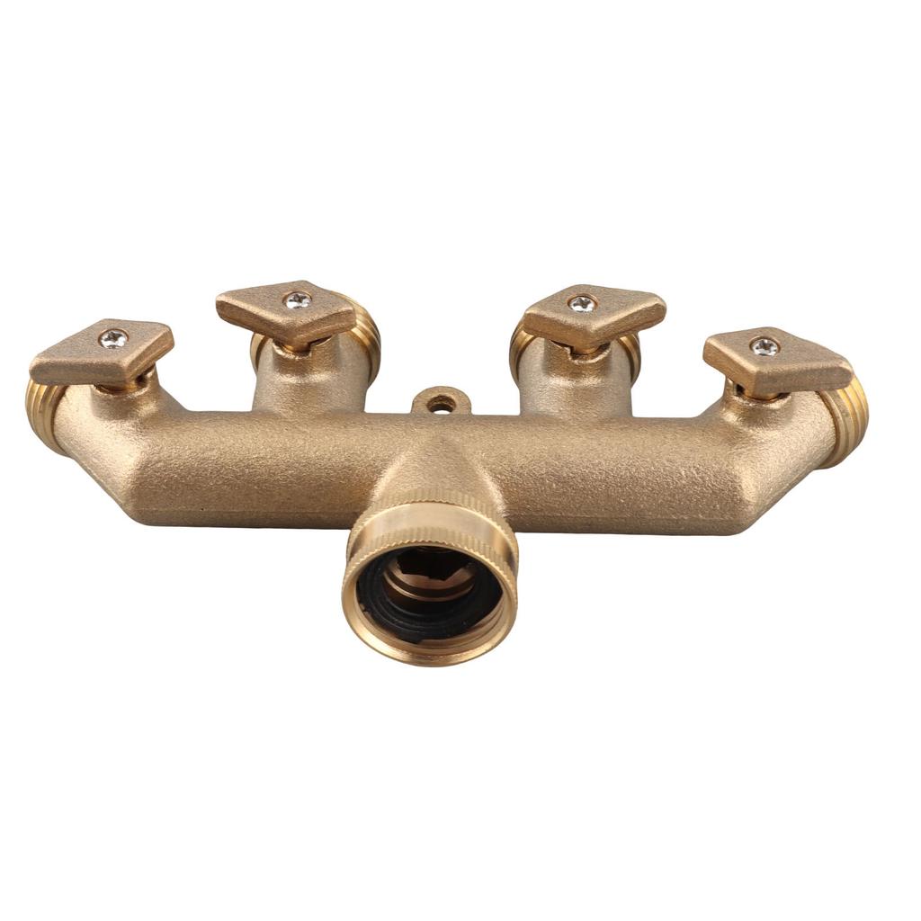 Hose Splitter 4 Way Water Tap Hose Connectors Distributor Garden Water Splitter NPT 3Celsius4