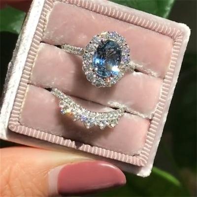 Anello di lusso nuovo stile bohemien, anello di moda, anello di proposta di fidanzamento da donna