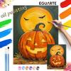 Halloween Pumpkin Oil Painting Digital Painting Handmade Diy Coloring Painting Home Decoration