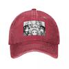 K ON Cute Unisex Baseball Cap Comic Anime Distressed Washed Hats Cap Vintage Outdoor Summer Sun Cap