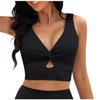 Stilvolles Badeshirt Saisonale Wassersportbekleidung Einfarbiges kurzes Oberteil Verdrehte Vorderseite Atmungsaktives Gewebe für Damen